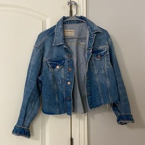 Free people Amelia slouchy trucker jacket